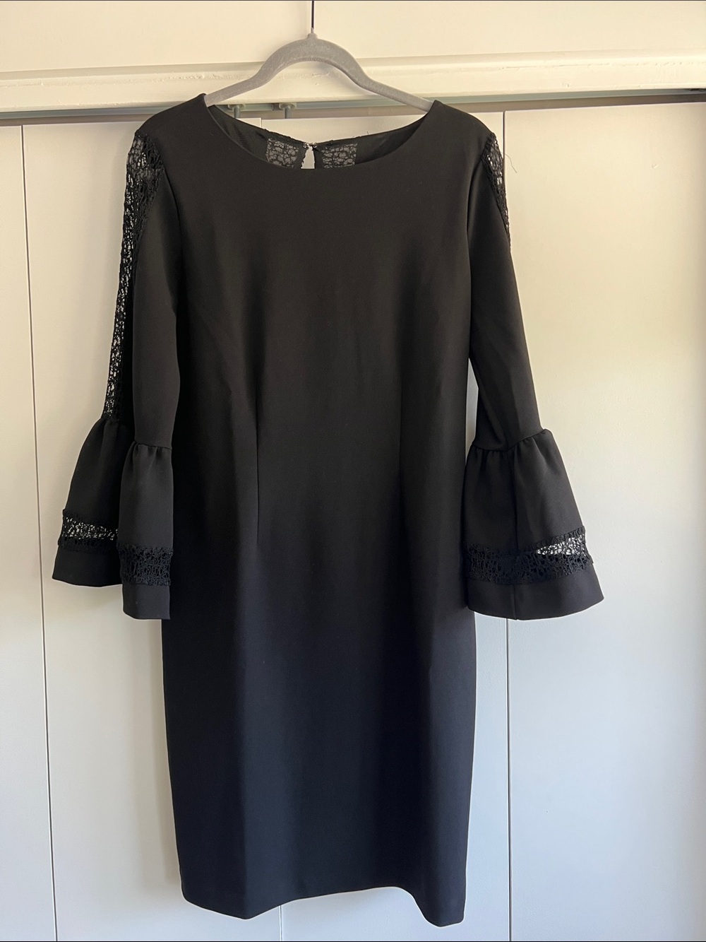 ANTONIO MELANI Black Dress with Lace Sleeves
